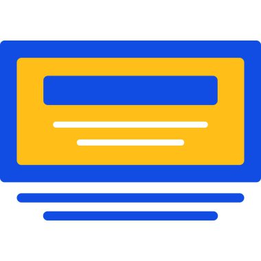 bilgisayar ekranı vektör simgesi