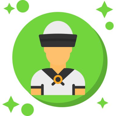 Bir denizci simgesinin vektör çizimi