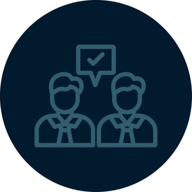 İş simgesinin vektör illüstrasyonu