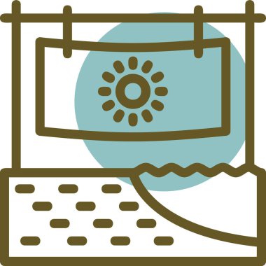 Bilgisayar. Web simgesi basit illüstrasyon