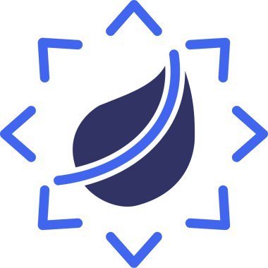 Yaprak. Web simgesi basit illüstrasyon