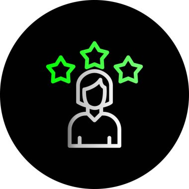 yıldız simgesi, vektör çizimi