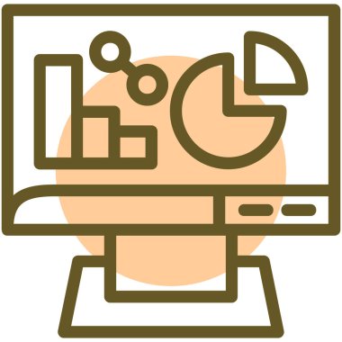 Bilgisayar simgesinin vektör illüstrasyonu