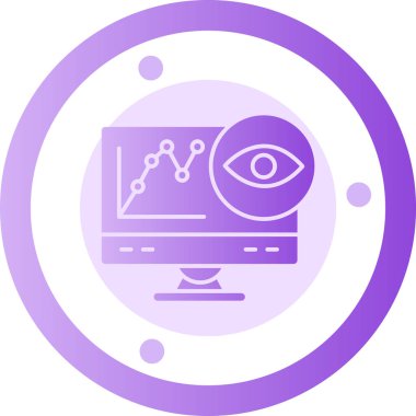 izleyici ikon vektör illüstrasyonu