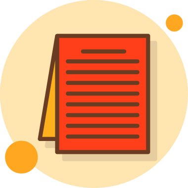 Kitap. Web simgesi basit illüstrasyon