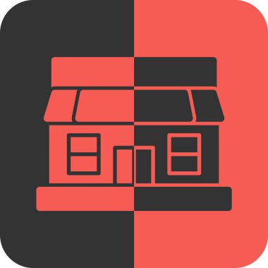 dükkan simgesi, vektör illüstrasyonu