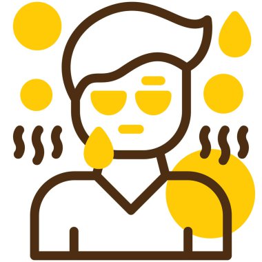 Soğuk algınlığı ikonu kış kategorisinde