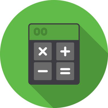 hesap makinesi renkli vektör simgesi