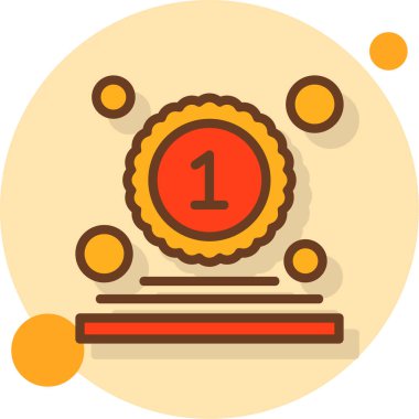 Madalya ödülü vektör illüstrasyonu