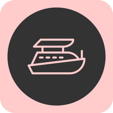 Gemi simgesi vektör illüstrasyonu