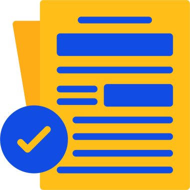 Kontrol listesi. Web simgesi basit illüstrasyon