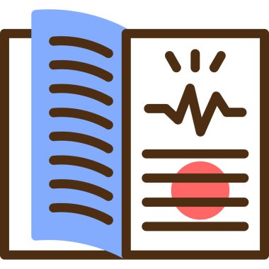 Kitap. Web simgesi basit illüstrasyon