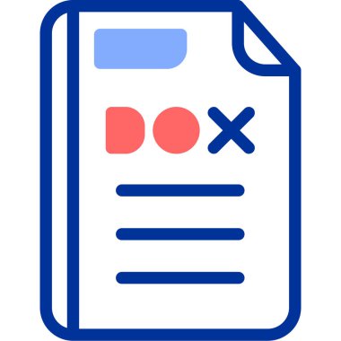 Belge. Web simgesi basit illüstrasyon