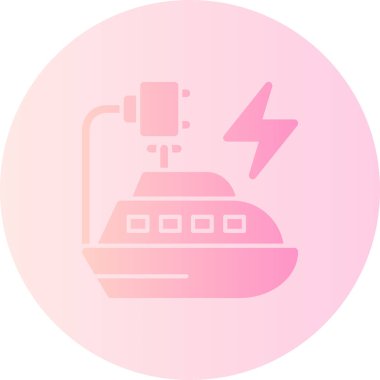 Modern bir gaz ikonunun vektör illüstrasyonu