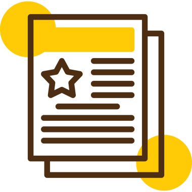 Belge. Web simgesi basit illüstrasyon