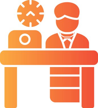 Maske simgesi olan bir adamın vektör çizimi