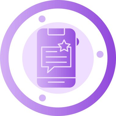 Akıllı telefon simgesinin vektör illüstrasyonu