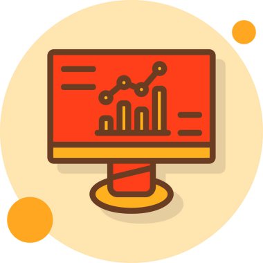 düz biçimli analitik grafik grafik simgesi