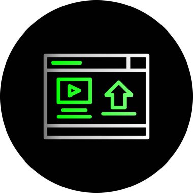 tarayıcı simgesi vektör illüstrasyonu