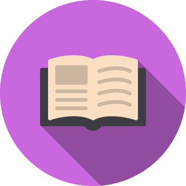 Kitap simgesi, modern vektör illüstrasyon tasarımı