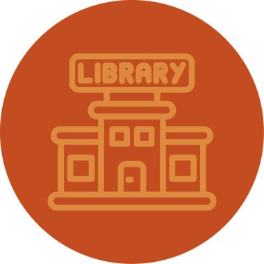 Bina. Web simgesi basit illüstrasyon