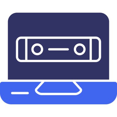 Radyo. Web simgesi basit illüstrasyon