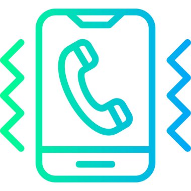 cep telefonu ikonu vektör illüstrasyonu