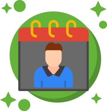 Bir adamın vektör illüstrasyonu