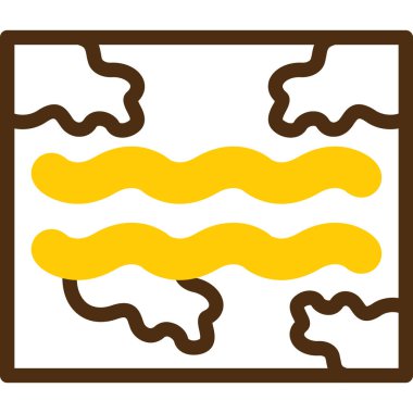 Çikolatalı köpek ikonu vektörü. İnce çizgi işareti. izole edilmiş sınır sembolü çizimi