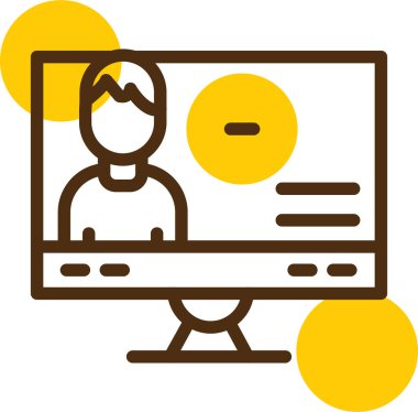 computer display. web icon simple illustration