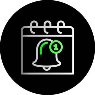 Çan simgesi, vektör çizimi