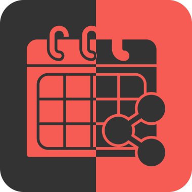 Takvim simgesi vektör illüstrasyonu