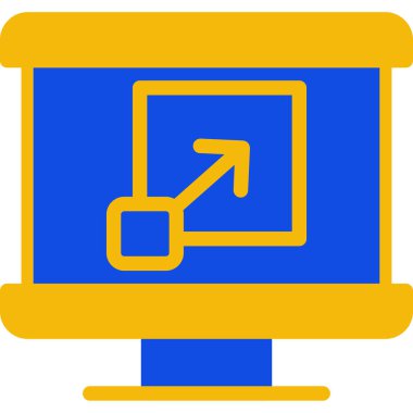 Ok. Web simgesi basit illüstrasyon