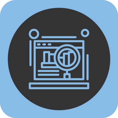 Moda düz dizaynında vektör seo simgesi