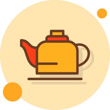 Çay. Web simgesi vektör illüstrasyonu