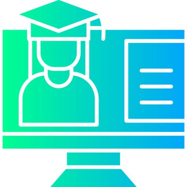 Eğitim simgesi, vektör illüstrasyonu