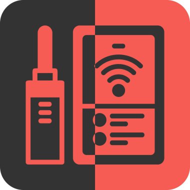 Bir smartphone simge vektör çizim