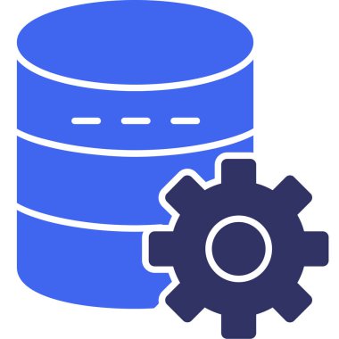 veri merkezi sunucu simgesi, vektör illüstrasyonu