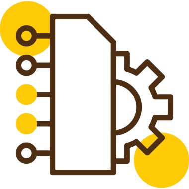 devre kartı simgesi, vektör illüstrasyonu