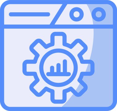 Geliştirme ayarları web simgesi - taslak biçimi