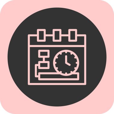 Takvim. Web simgesi basit illüstrasyon