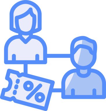 Müşteri satış simgesi, özet vektörü