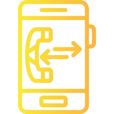 Telefon simgesi vektör illüstrasyonu