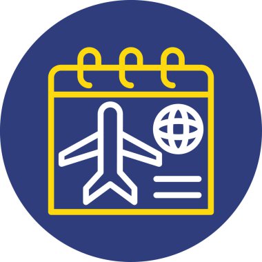 seyahat simgesi vektör çizimi