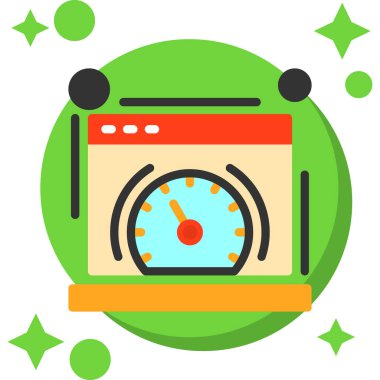 pusula gezinme simgesi, basit vektör illüstrasyonu