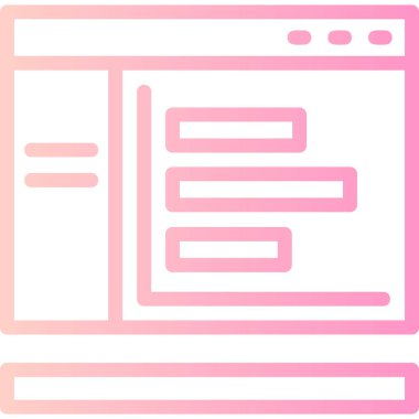 tarayıcı web sayfası ikon vektör illüstrasyonu