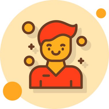 Şapkalı bir adamın vektör çizimi