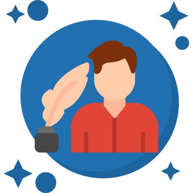 Elinde megafonla insan elinin düz bir simgesi. vektör illüstrasyonu