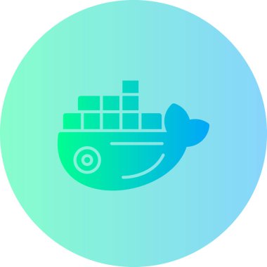 Gemi simgesi vektör illüstrasyonu