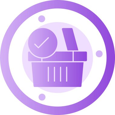 Alışveriş. Web simgesi basit illüstrasyon